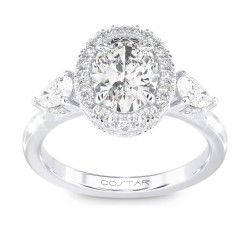 White Gold Bridal Diamond Semi-Mount Ring 0.65 CT