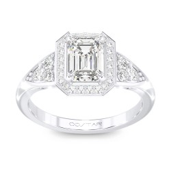White Gold Bridal Diamond Semi-Mount 0.32 CT