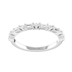 White Gold Diamond Bridal Band Ring 0.25 CT