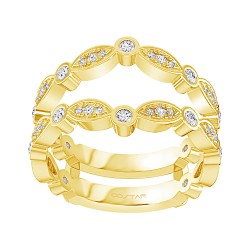 Yellow Gold Classic Diamond Ring 0.40 CT