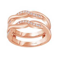 Rose Gold Diamond Semi-Mount Ring 1/4 CT