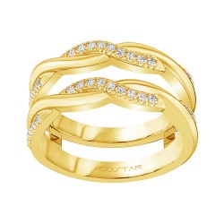 Yellow Gold Diamond Semi-Mount Ring 1/4 CT