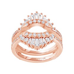 Rose Gold Bridal Diamond Stackable Band 3/4 CT