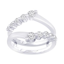 White Gold Bridal Diamond Wedding Ring 0.65 CT