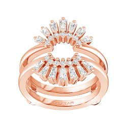 Rose Gold Diamond Ring 0.45 CT
