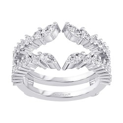 White Gold Bridal Semi-Mount Diamond Engagement Ring 0.80 CT