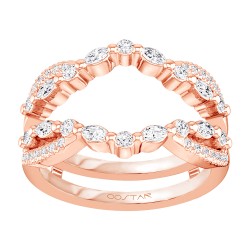 Rose Gold Bridal Stackable Band Ring 1/2 CT
