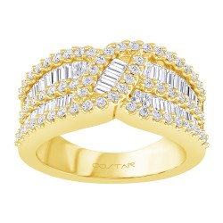 Yellow Gold Diamond Fashion Ring  1.50 CT