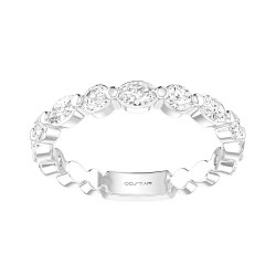 White Gold Diamond Bridal Band Ring 0.95 CT