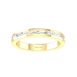 Yellow Gold Channel Band 0.40 CT