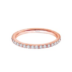 0.38 Cttw Rose Gold Simulated Diamond Classic Rings