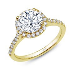 2.51 Cttw Gold Simulated Diamond Classic Rings