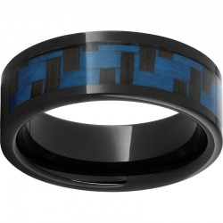Black Diamond Ceramic™ Blue Carbon Fiber Inlay Ring