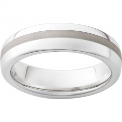 Serinium® Dome Ring with Satin Finish Center