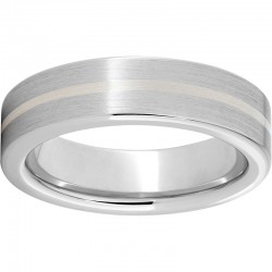 Serinium® Satin Ring with Sterling Silver Inlay