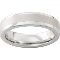 Serinium® Ring with Satin Finish Center