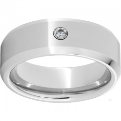 Serinium® Bevel Ring with Diamond