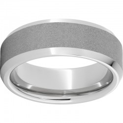 Sernium® Beveled Ring with Sandblast Finish