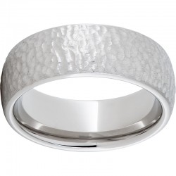 Sernium® Dome Ring with Hammer Finish