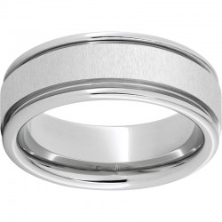 Serinium® Ring with Cross Satin Finish