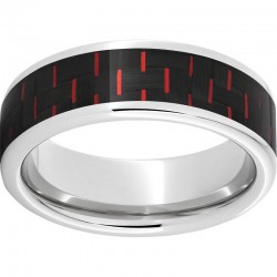 Serinium® Red Carbon Fiber Inlay Ring