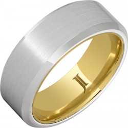 Serinium® 10K Hidden Gold Satin Ring