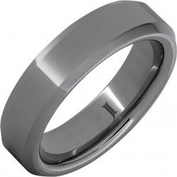 Rugged Tungsten™ Ring with Beveled Edges