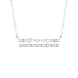 White Gold Diamond Necklace  0.23 CT