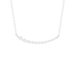 White Gold Diamond Necklace  0.28 CT