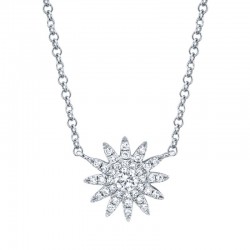 0.15ct 14k White Gold Diamond Necklace