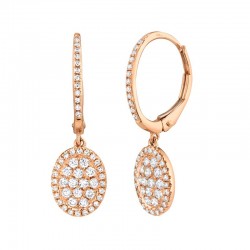 0.49ct 14k Rose Gold Diamond Earring