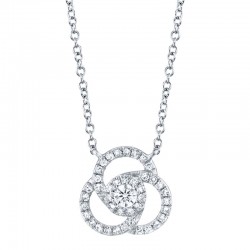 0.20ct 14k White Gold Diamond Necklace