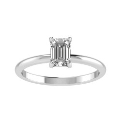 Emerald Cut Solitaire Ring Setting