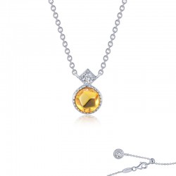 Fancy Lab-Grown Sapphire Necklace