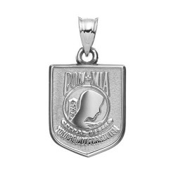STERLING SILVER POW AND MIA PENDANT