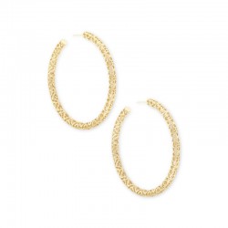 Maggie 2.5" Gold Tone Hoops