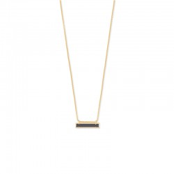 Leanor Black Gold Tone Necklace