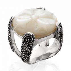 Samantha Split Band Ring From The Mother Of Pearl Collection