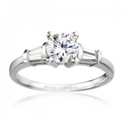 Me810-14k White Gold Semi Mount Engagement Ring From Nostalgic Collection