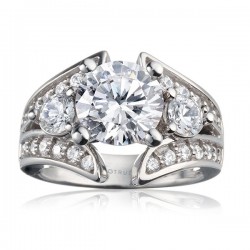 Rm920-14k White Gold Semi Mount Engagement Ring From Nostalgic Collection