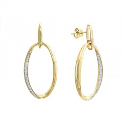 EFFY 14K Yellow Gold Diamond Earrings