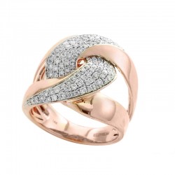 EFFY 14K Rose Gold Diamond Ring