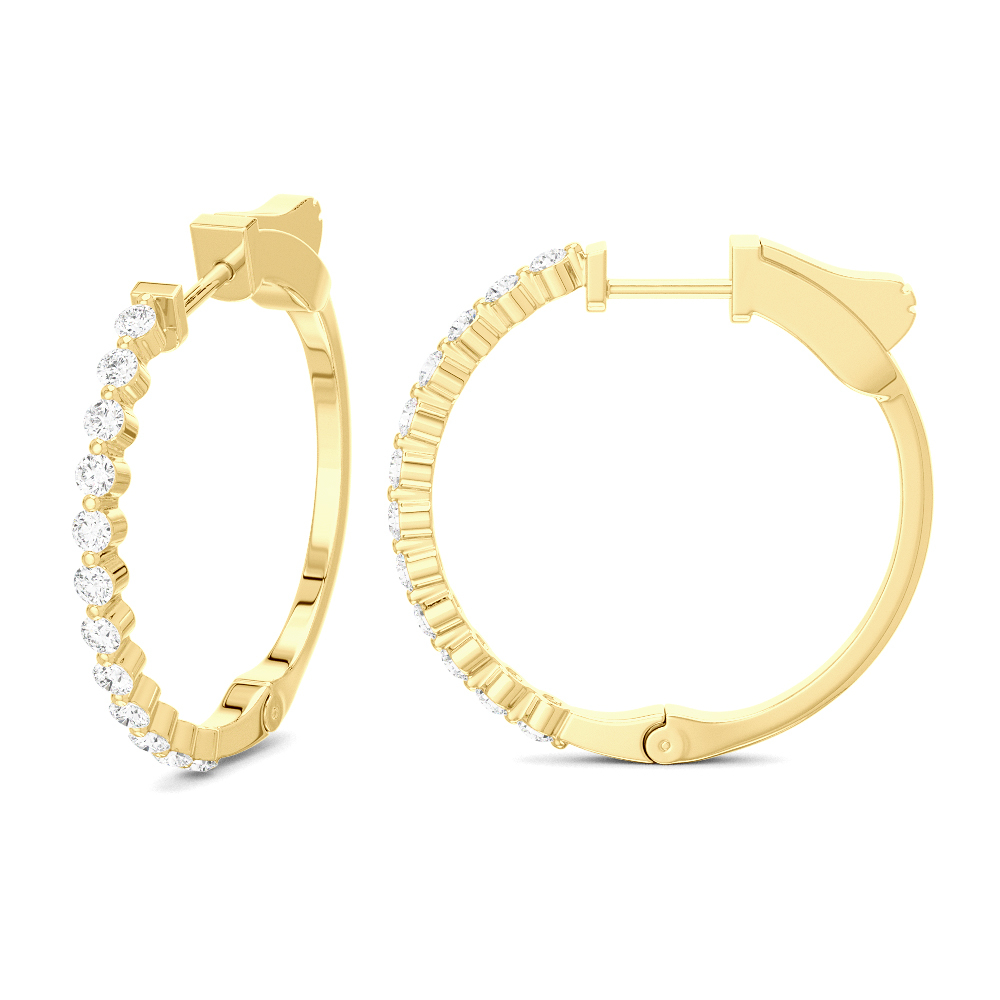 2.15ct Diamond and Pearl 18k Yellow Gold Bangle Bracelet