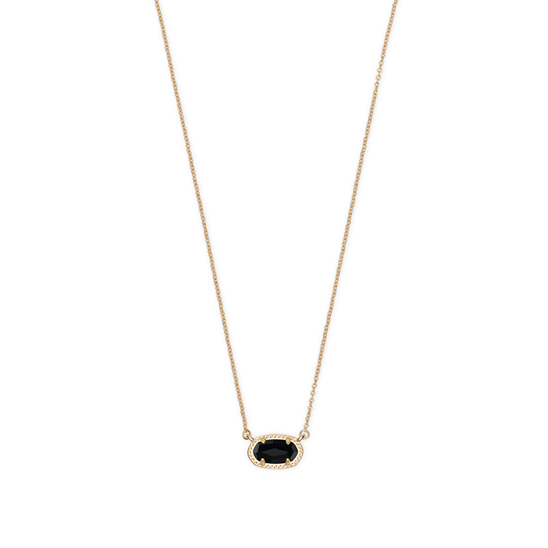 Ember Black Gold Tone Necklace - BMKS-4217717052